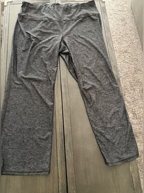 Xersion Train 3x high rise bootcut Wide-Leg Lounge Pants - Charcoal Gray